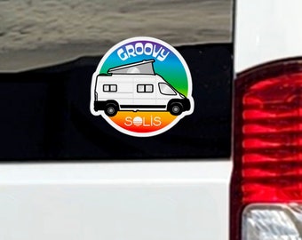 Custom Camper Van Sticker: Personalized Poptop Decal