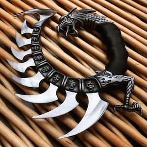 Dragon Spine Blade: 8.5&quot; Display Knife with Stand