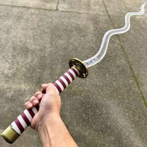 Handmade Anime Katana, 1045 Carbon Steel, Full Tang, Cosplay Sword