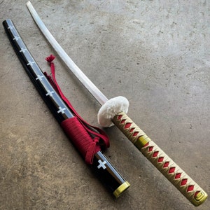 Handmade Anime Katana: High-Carbon Steel Samurai Sword