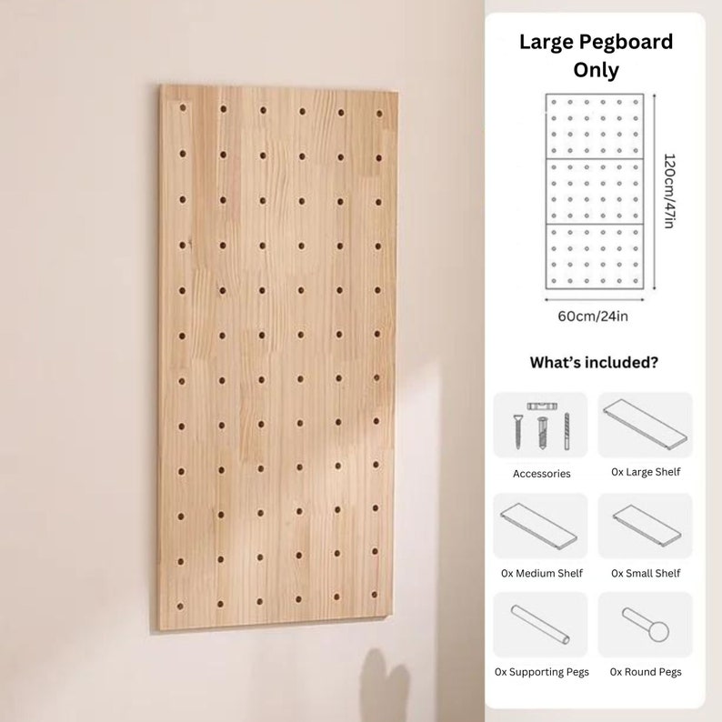 Nordic Large Rectangular Pegboard Etsy Australia