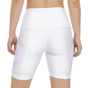 Short d'entraînement pour femmes Third Eye, short de vélo, short de printemps, été, éveil spirituel, psychédélique, short taille haute image 5