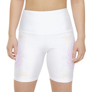 Short d'entraînement pour femmes Third Eye, short de vélo, short de printemps, été, éveil spirituel, psychédélique, short taille haute image 4