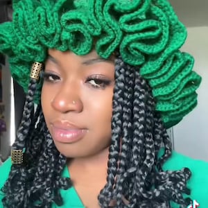 Crochet Ruffle Hat