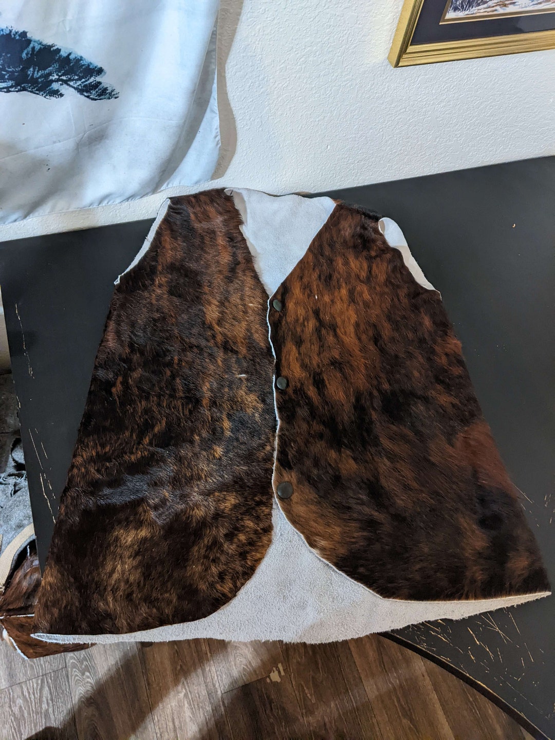 Custom Cow Hide Vests Made to Order Etsy