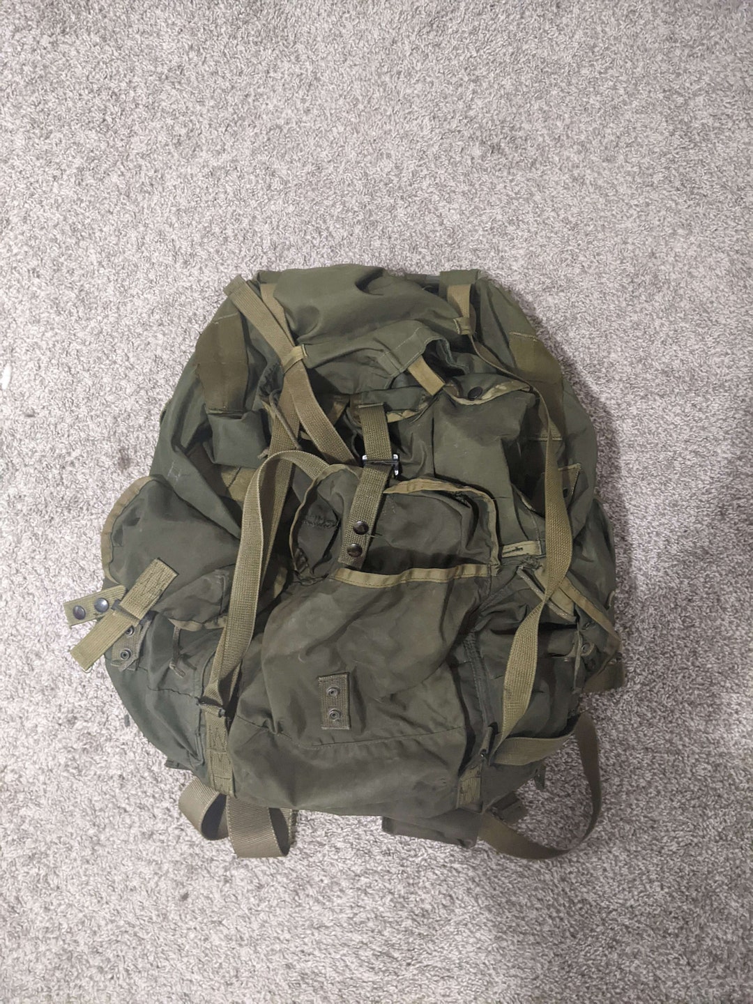 Large Alice Pack, With Frame, and Straps. Good Condition Comes With 2 Free Canteens Etsy