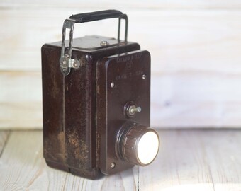 Vintage Soviet Railway Lantern Bakelite LED 3W Rechargeable 4x18650 USSR Industrial Railroad Light