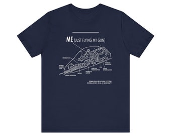 Plan du phacochère Thunderbolt II A-10 Je fais voler mon arme Avion d'attaque militaire T-shirt souple unisexe drôle