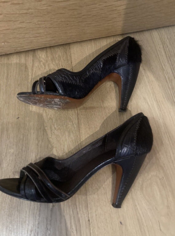 Sandales à talons ouverts vintage pour femmes en … - image 5