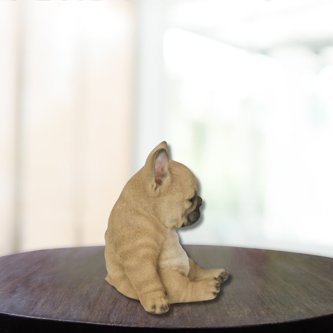 Sleepy Bulldog Statues Cute Dog Sculptures Sleeping Puppy Statue