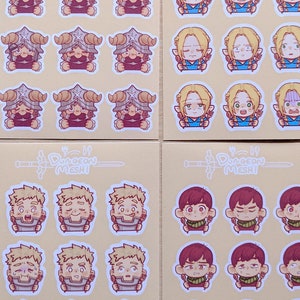 Dunmeshi Face Sticker Sheets (Individual)