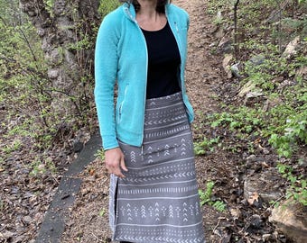 Cozy Fleece Bum Warmer / Ski/ Yoga Handmade Skirt  - FREE SHIPPING
