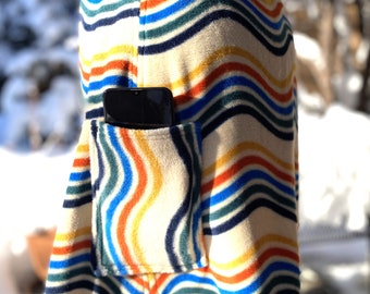 Cozy Fleece Bum Warmer / Ski/Yoga Handmade Skirt- Free shipping