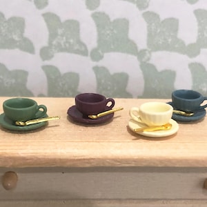 1/18 1/12 Dollhouse Miniature Coffee Cup Set