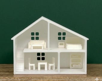 1:144 Miniature Dollhouse 3D Printed Mini Dollhouse and Furnitures