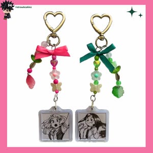 My Hero Academia Keychains / Bnha / Ochaco Uraraka / Tsuyu Asui / Anime / Manga