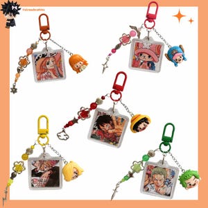 One Piece Keychains / Luffy / Zoro / Nami / Chopper / Sanji / Anime / Manga