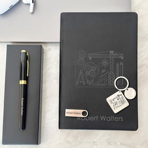 Techniker Geschenkset, personalisiertes Notebook Pen Flash Stick Schlüsselbund, personalisiertes Geschenk für Techniker, personalisiertes Geschenk für Techniker, Unikat, Unikat