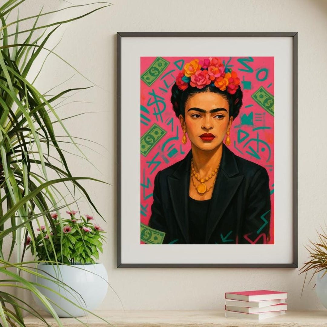 Frida Kahlo Art Poster | Vibrant Wall Decor, Gift for Art Lovers, Boho ...