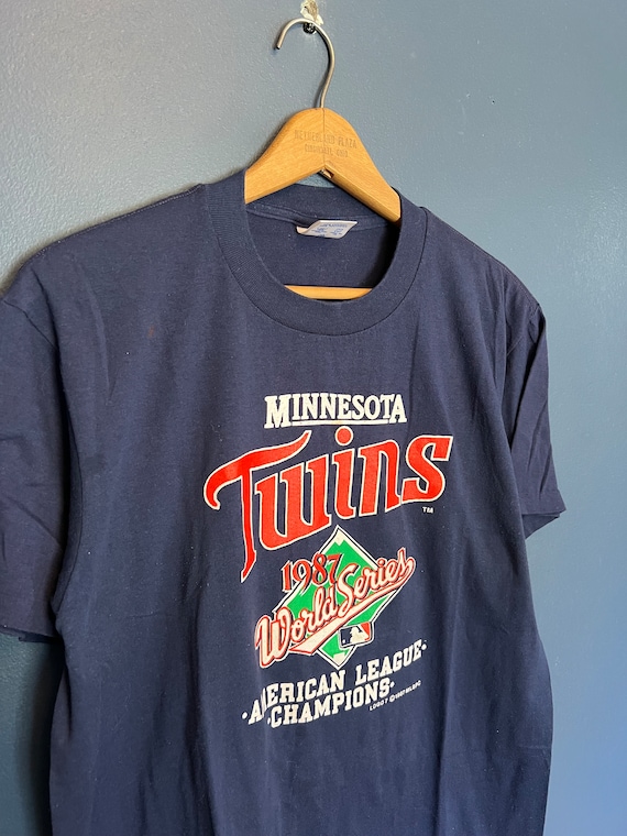 Vintage 1987 Logo 7 Minnesota Twins MLB Baseball T