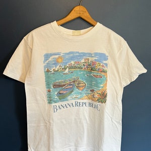 Vintage 90s Banana Republic Graphic Tee Size XS image 3