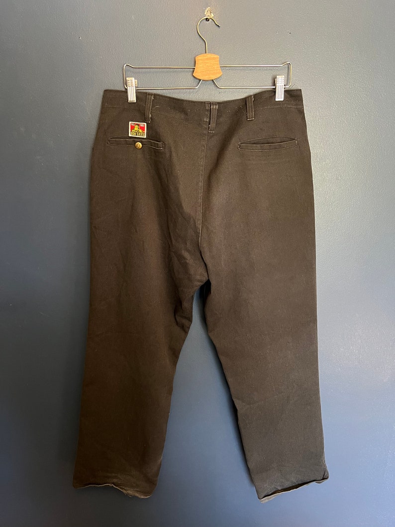 Vintage 90s Ben Davis Cotton Black Work Pants Size 36 - Etsy