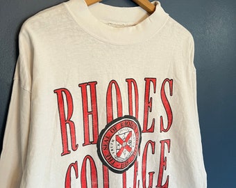 Vintage 90’s Rhodes College Long Sleeve Shirt Size XL
