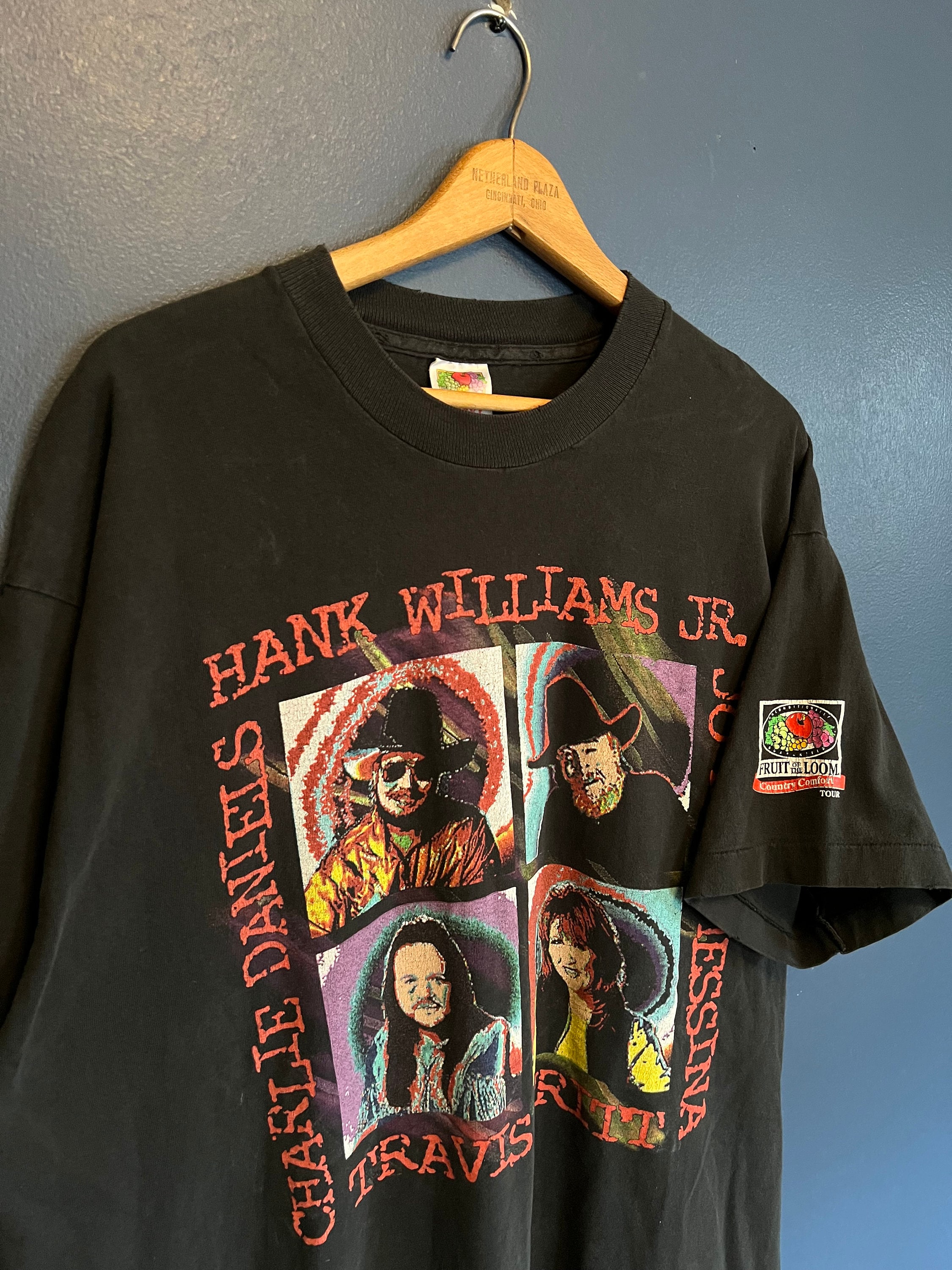Vintage 90s Hank Williams Jr Country Music Tee