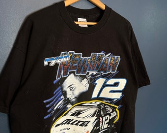 Vintage Y2K NASCAR Ryan Newman Print Racing Tee Size XL