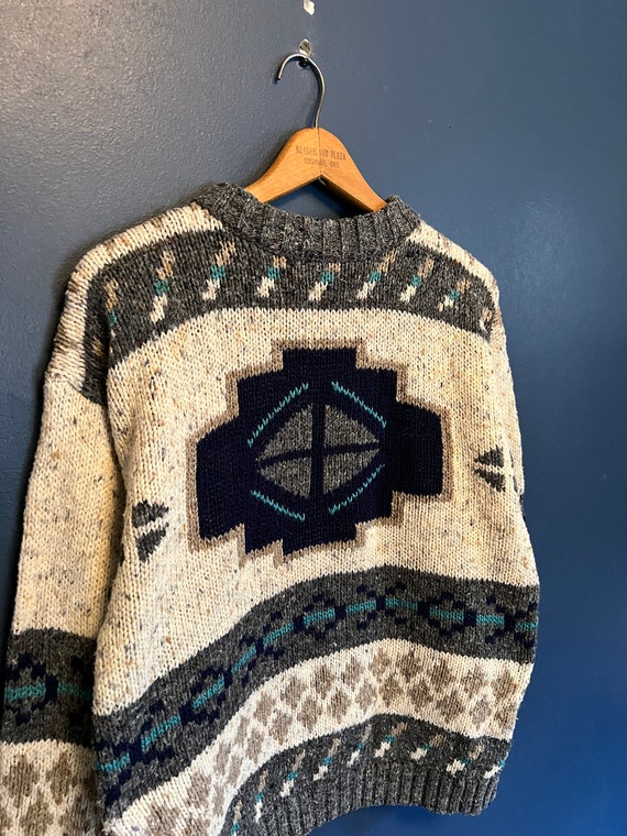 Vintage 90’s Fabe Aztec Navajo Knit Sweater Size S