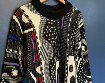 Vintage 90’s Coogi Wool 3D Knit Sweater Size Medium