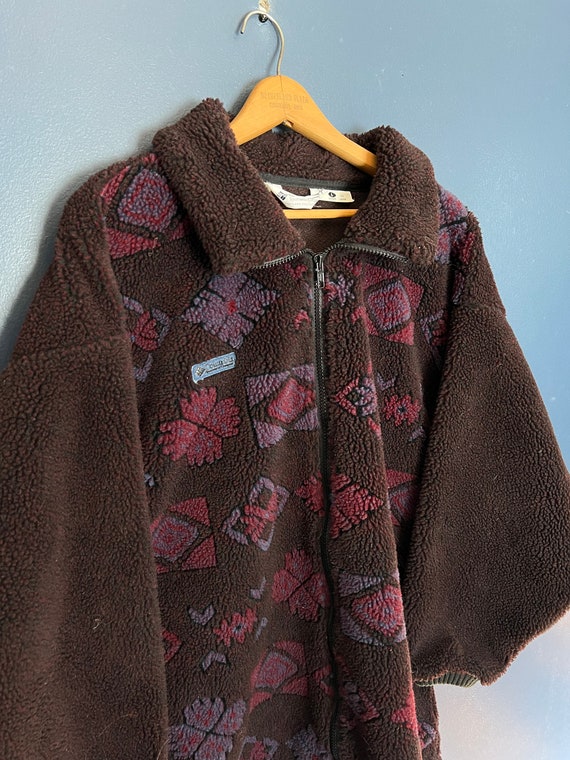 Vintage 90’s Columbia Aztec Fleece Pattern Zip Jac