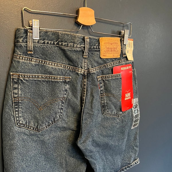 Brand New Vintage 90’s Levis 505 Denim Jean Shorts Size 32