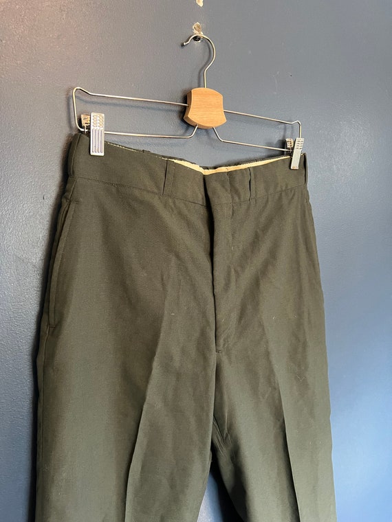 Vintage 60’s US Army Wool Tropical Pants Size 34/… - image 1