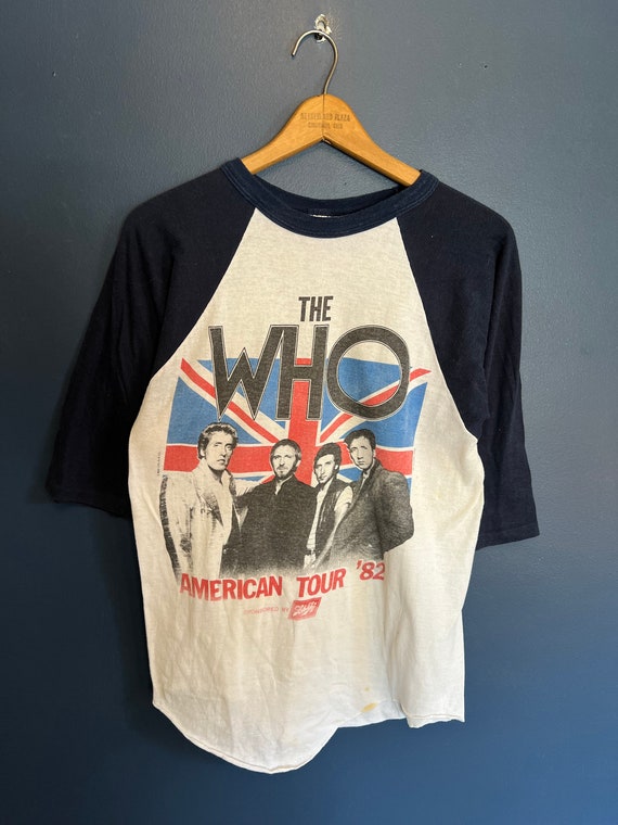 Vintage 1982 The Who American Tour Raglan Shirt S… - image 5