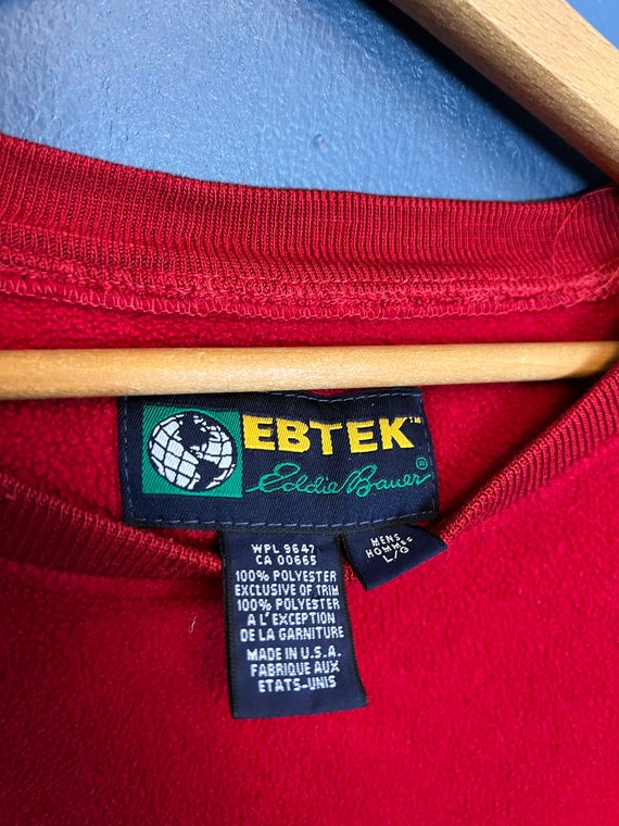 Vintage 90’s Eddie Bauer EBTEK Embroidered Fleece… - image 2