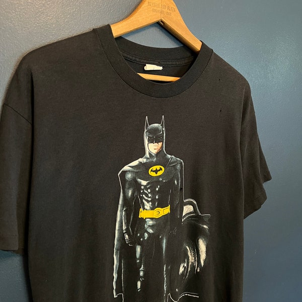 Vintage 80’s Batman DC Comics Michael Keaton Movie Tee Size Large