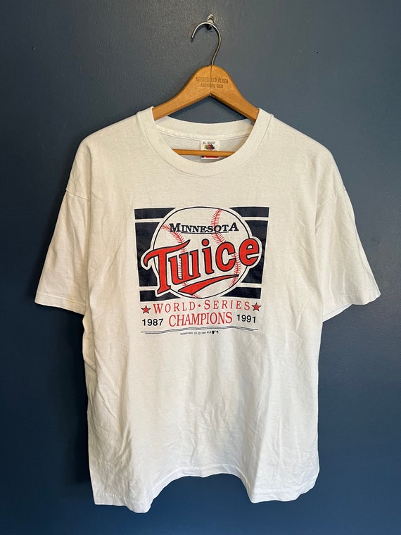Vintage 1991 Minnesota Twins MLB Baseball Tee Siz… - image 3