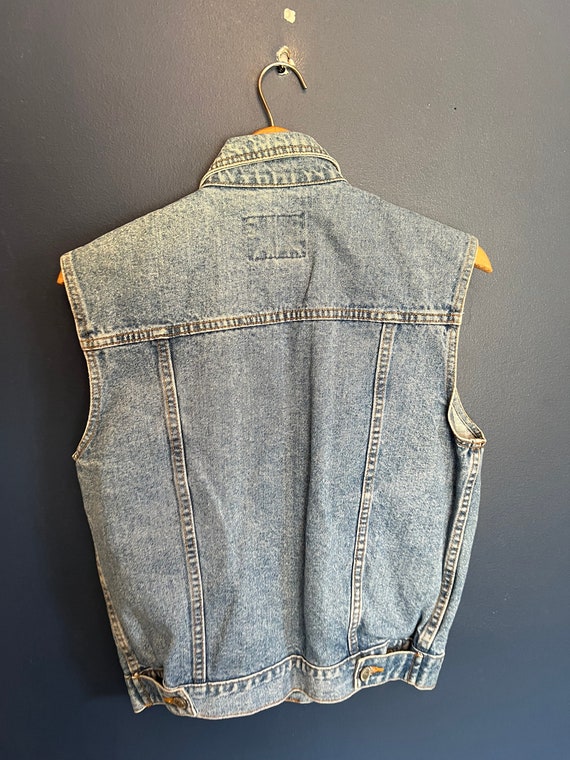 Vintage 90’s PS Gitano Denim Vest Size Ladies Sma… - image 4