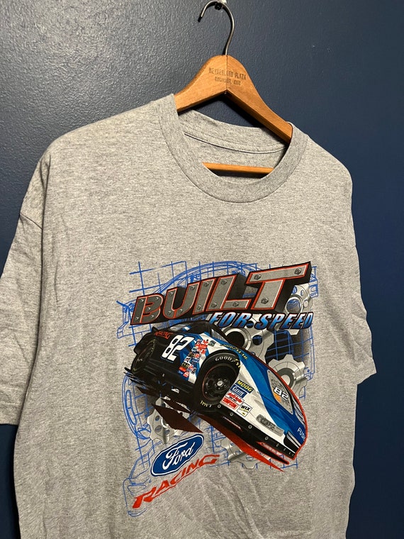 Vintage Y2K Ford Racing NASCAR Graphic Tee Size XL