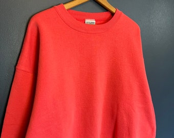 Vintage 80’s Lee Pink Blank Crewneck Size Large/XL