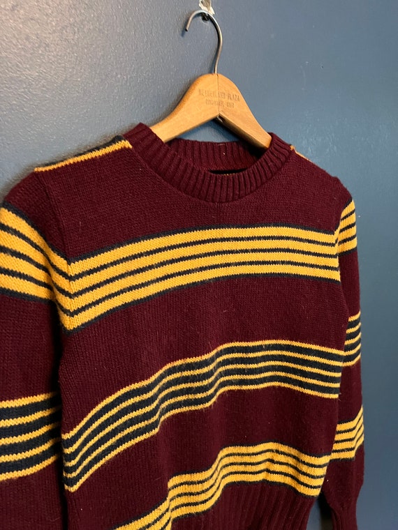 Vintage 60’s Knit Stripe Wool Sweater Size XS/S