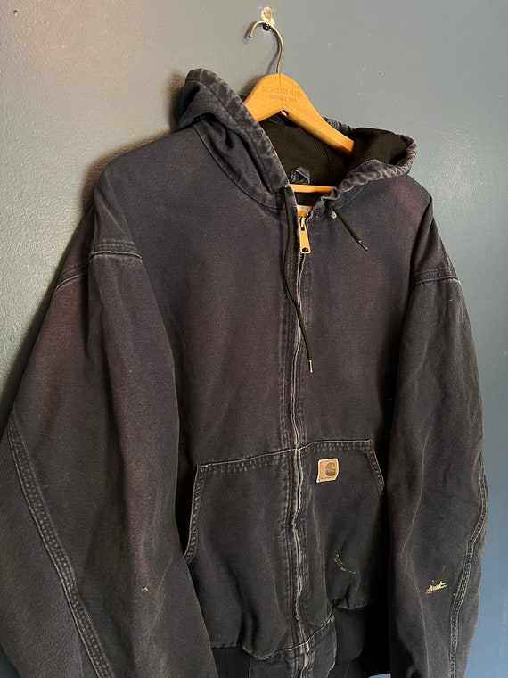 Vintage Y2K Carhartt Hooded Zip Jacket Size 2XL