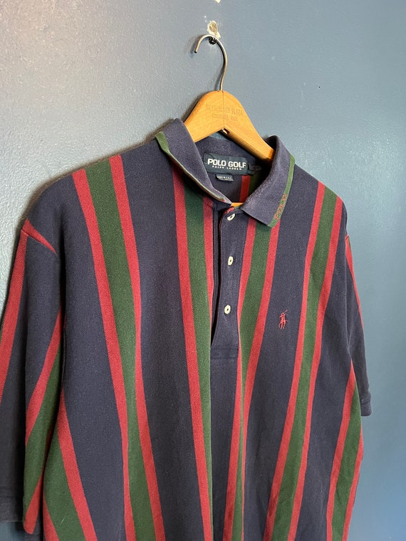 Vintage Y2K Polo Ralph Lauren Golf Stipe Polo Shir