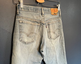 Vintage 70’s Levis 501 Single Stitch Light Wash Denim Jeans Size 13 USA Made