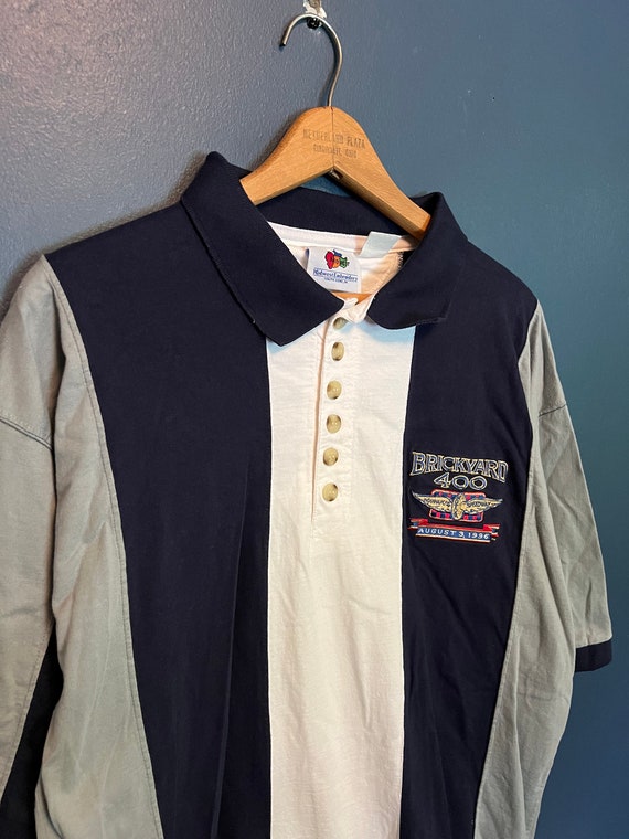 Vintate 90’s Brickyard 400 NASCAR Polo Shirt Size 