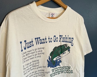 Vintage bass fishing shirt 