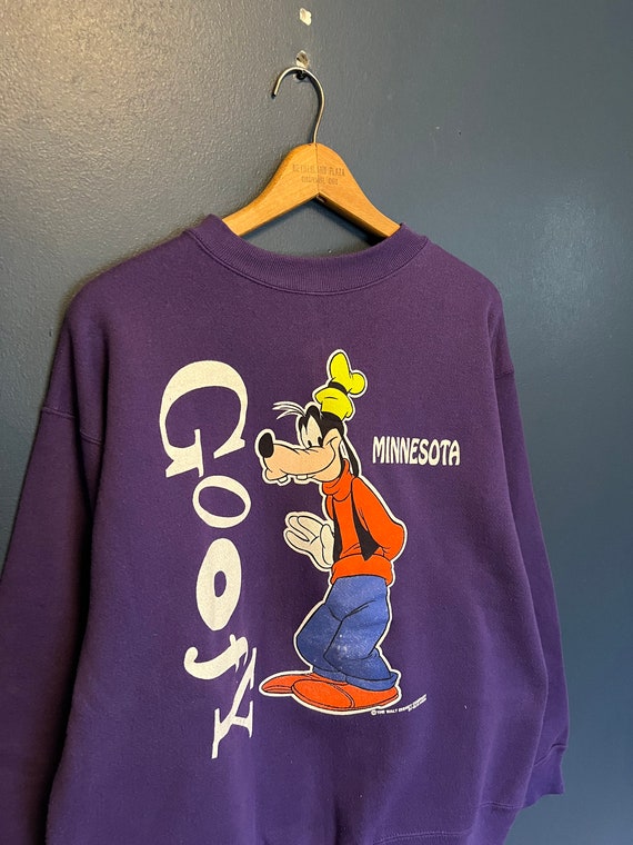 Vintage 90’s Walt Disney Goofy Minnesota Crewneck… - image 1
