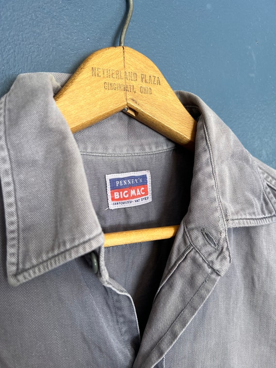 Chemise Homme Vintage Big Mac Années 50 - Flanelle à Carreaux, Taille M - Sanforized, Coton
