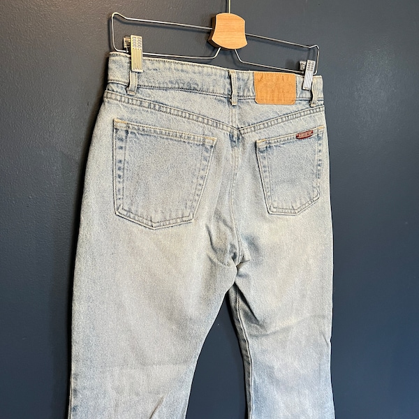 Vintage 90’s Paris Blues Flared Denim Blue Jeans Size 9 USA Made